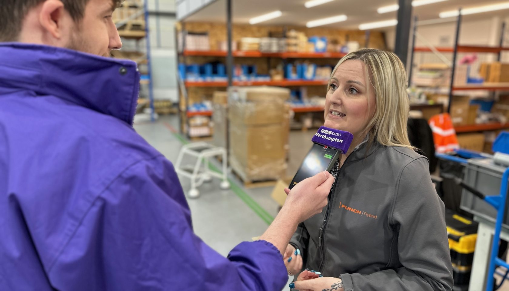 Claire Waterson, PUNCH Flybrid with BBC Radio Northampton